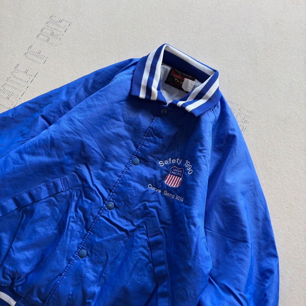 Vintage 90s Dunbrooke Union Pacific Railroad Bomber Jacket